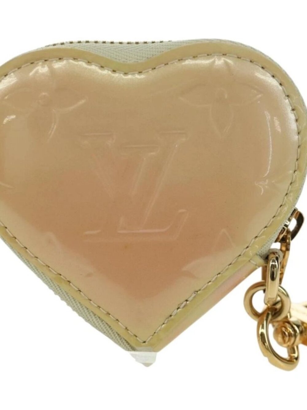 LOUIS VUITTON Vernis heart Mini Coeur Coin Purse Broncorail M91486 Auth ARZ172A - Picture 2 of 15